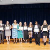 Erica and Jennifer with the awardees